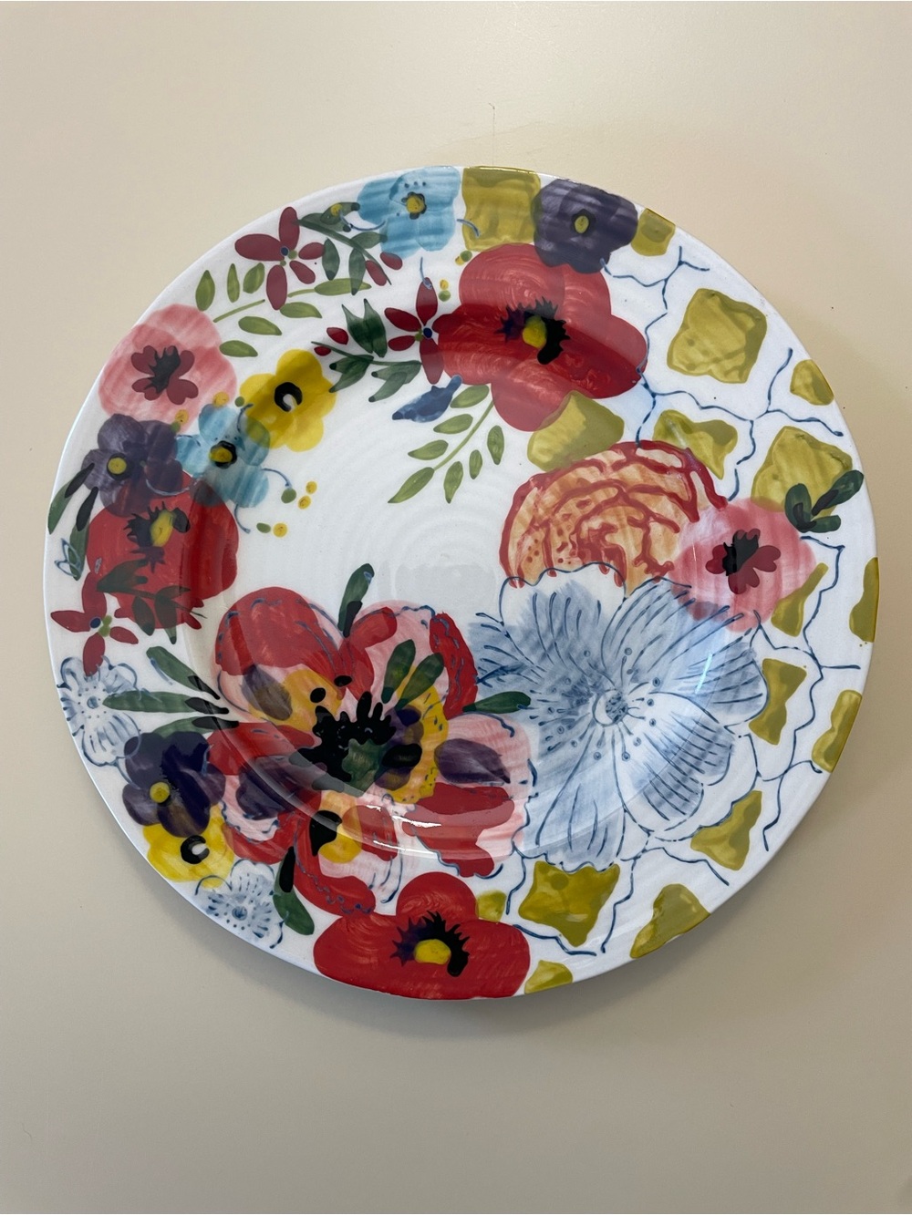 ANTHROPOLOGIE Estudio Flores Sissinghurst Castle 8.25”D Salad Plate